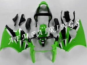 Green Black ABS Injection Mold Bodywork Fairing Kit for Ninja ZX-6R 2000-2002 - Picture 1 of 7