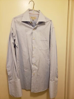 Camisa Tommy Bahama Botón Frontal Para Hombre 15.5 34/35 Multicolor Rayas Manga Larga Foto 1 de 4