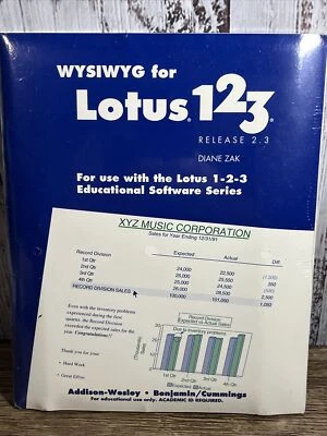 Vintage Lotus 123 Release 2.3 for Software 5.25" Format Rare - Image 1 of 2