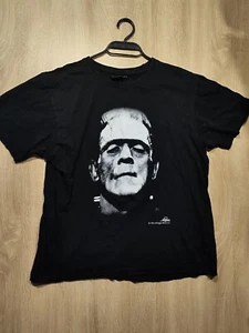 Vintage Frankenstein Hollywood Legends Damen schwarzes grafisches T-Shirt Grö... - Bild 1 von 10