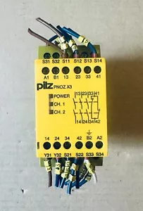 Pilz PNOZ X3 2-Channel Safety Relay - Yellow (774310) - Picture 1 of 7