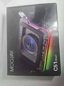 Almohadilla de enfriamiento para computadora portátil potente ventilador turbo RGB enfriador para juegos portátil, ventilador para computadora portátil... - Imagen 1 de 3
