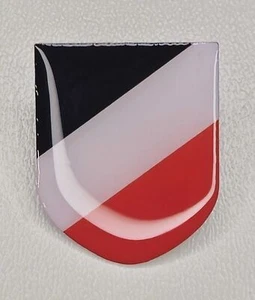 Pin Deutsches Reich Abzeichen - schwarz weiss rot - 3 x 2,5 cm - Bild 1 von 2