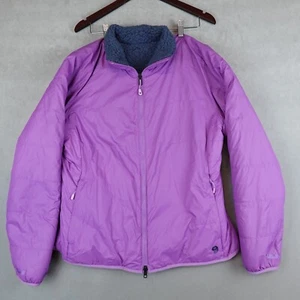 Mountain Hardwear Jacket Womens XL Reversible Puffer Deep Pile Fleece Softshell - Picture 1 of 9