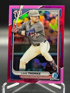 2024 Bowman Chrome LANE THOMAS FUCHSIA REFRACTOR /299 #75 - Picture 1 of 2