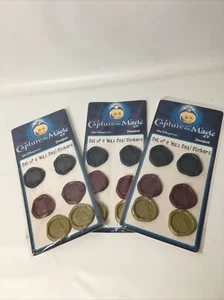 Wax Seal Stickers Walt Disney Theme Parks Capture the Magic *Rare* 3 Packs NOS - Picture 1 of 7