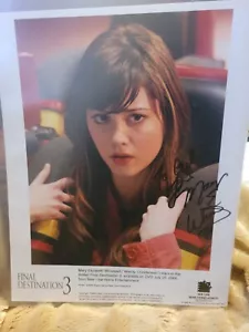 Mary Elizabeth Winstead 8x10 signed Final Destination 3 - Picture 1 of 1