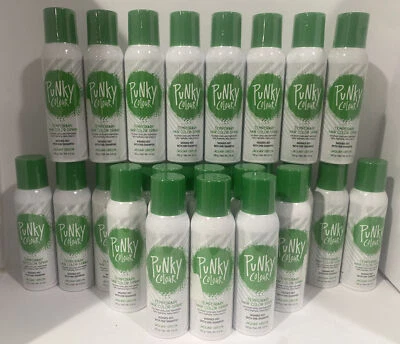 PACK DE 26 - PUNKY COLOR 'VERDE JAGUAR' SPRAY DE COLOR TEMPORAL PARA EL CABELLO - 3,5 oz NUEVO Foto 1 de 4