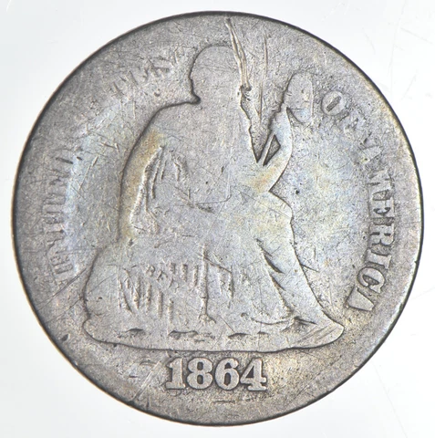 1864-S Seated Liberty Dime *7412 Cover