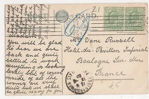 Chelsea S.W. 1907 Maschine Stornieren auf Worcester Postkarte, B049 - Bild 1 von 2