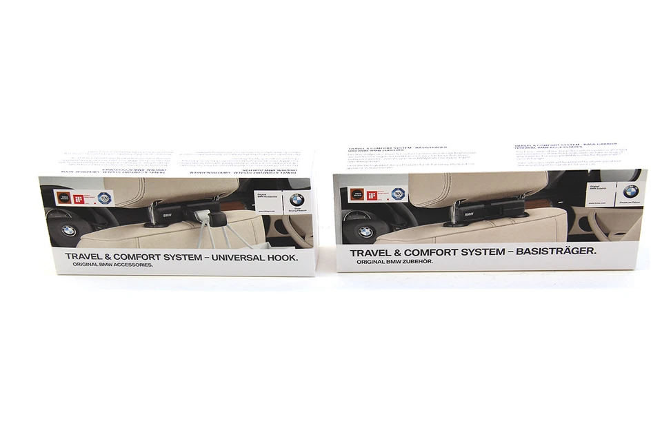 BMW TRAVEL & COMFORT HEADREST BASE ATTACHMENT HOLDER & HANGER GENUINE OEM - Image 1 of 4