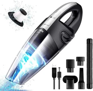 ASPIRABRICIOLE SENZA FILI POTENTE DA 120W ASPIRAPOLVERE PER AUTO PORTATILE 7.4V - Foto 1 di 7