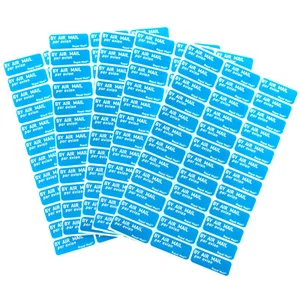 180x Pegatinas Correo Aéreo (Azul) Envío Etiquetas Postales Par Avion AirMail Genuinas - Imagen 1 de 3