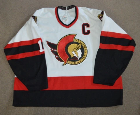 Vtg Daniel Alfredsson Ottawa Senators CCM Hockey Jersey 2XL Cover