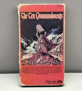 Cecil B. DeMille The Ten Commandments VHS 1956 Video Tape Heston Part 2 Only GOD - Picture 1 of 15