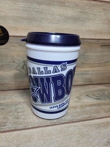 Vintage Dallas Cowboys Travel Mug Super Bowl XXX Champions NFL Football Cup  - Bild 1 von 6