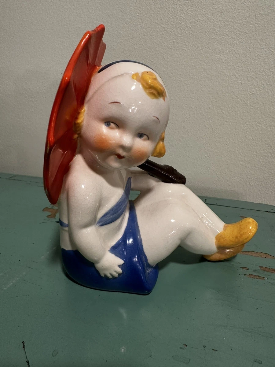 Bathing Beauty Figurine In Antique Ceramic & Porcelain Figurines