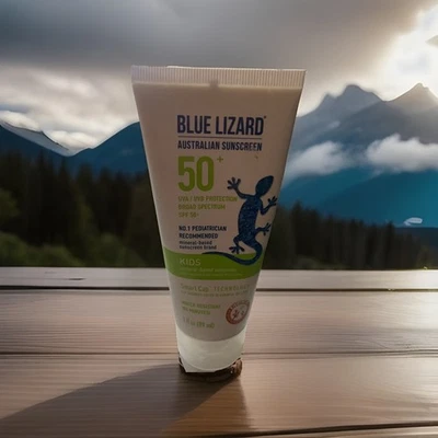 BLUE LIZARD Australian Sunscreen Kids Mineral FPS 50+ Loción 3oz EXP: 01/2026 Foto 1 de 2