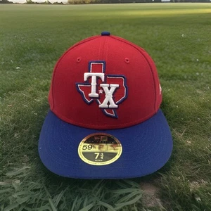 Texas Rangers Hat New Era 59FIFTY "Statelines" Baseball Fitted Size 7 3/4 H92 - Picture 1 of 9