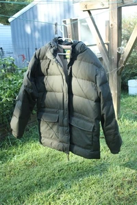 Cabelas Jacket Mens XLT Green Premier Northern Goose Down Insulated Hooded Coat - Picture 1 of 5