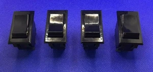 Lote de 4 interruptores basculantes Carling Technologies 3A 125/250VAC negro DPST  - Imagen 1 de 6