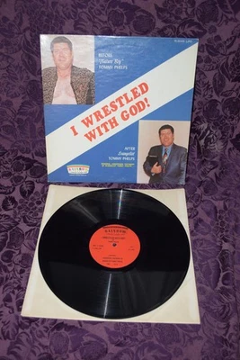 TOMMY PHELPS I Wrestled With God RAINBOW Xian Spoken Word SIGNED VG+/VG+ - Image 1 of 4