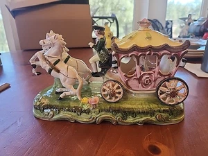 VTG Encsco Cinderella in Horse Drawn Carriage Figurine - Picture 1 of 15