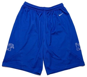 NIKE Memphis Tigers Basketball Team Issue Practice Shorts Blue Large L - Picture 1 of 6