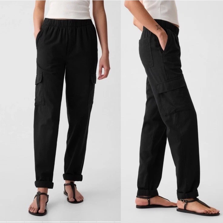 Gap Ladies' Twill Cargo Pant Black Size large