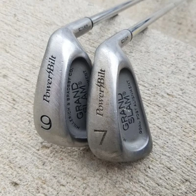 Lote de 2x eixos de aço Power/Bilt GRAND SLAM 7 e 9 ferros - Imagem 1 de 4
