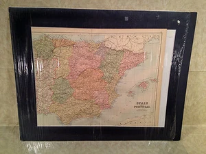 1800s Map of Spain and Portugal by John Bartholomew Publisher was A&C Black - Picture 1 of 10