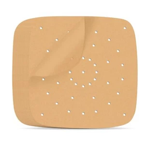 Air Fryer Parchment Paper Liners, 100 Pcs 9 Inch Square Air Fryer Liners, Unb... - Picture 1 of 7