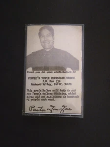 Rev Jim Jones Peoples Temple cassette sermon 1973 explains why he is God - Picture 1 of 2