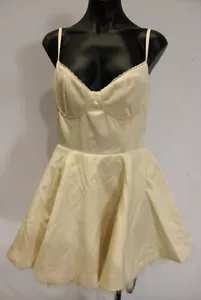 House of CB Women's MiniMoiselle Tulle Mini Dress LB3 Vintage Cream Medium D-E - Picture 1 of 6