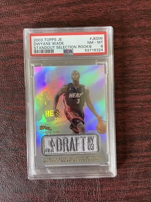 2003-04 Topps Jersey Edition #DW Dwyane Wade PSA 8 - Image 1 of 2