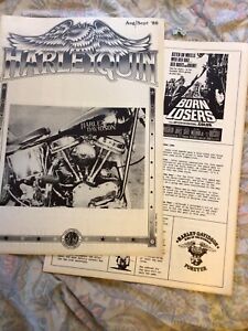 RARE 1988 HARLEYQUIN HARLEY DAVIDSON  Motorcycle Newspaper Magazine