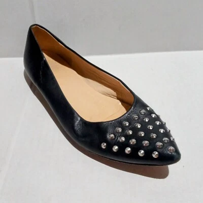 Pisos de ballet con tachuelas Amalfi by Rangoni-talla 8M-cuero-punta-hechos en Italia Foto 1 de 4