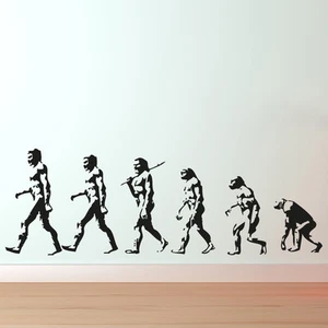 Evolution Of Man Vinyl Wall sticker decal Quotes Darwin - Picture 1 of 1