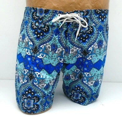 Corbata de surf delantera Sauvage Paisley para hombre azul tallas Sm-XL 610B Foto 1 de 3