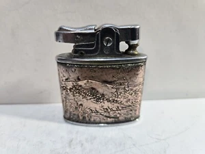 Working Vintage Brother Japan Supermatic  Mt Fuji Brass Lighter   7591/32 - Picture 1 of 9