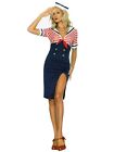 Costume femme Deckhand diva marin marine rétro rockabilly années 1950 M/L