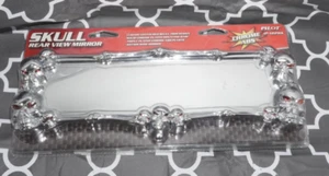 Skull Rearview Mirror Aftermarket Pilot Automotive Adjustable IP-122 WK New - Picture 1 of 7