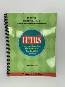 LETRS Language Essentials for Teachers Reading & Spelling BOOK ONE 1 Presenter - Picture 1 of 12