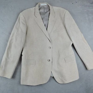 Blazer uomo John W Nordstrom Fli Ormezzano 48L beige bottoni foderato davanti lino - Foto 1 di 24
