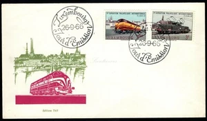FDC Luxembourg 1966, 5th Intl. Philatelic Exhibition of Luxembourg Railroad Men - Picture 1 of 3