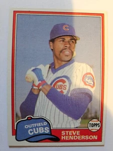 Steve Henderson 1981 Topps negociado #769 casi nuevo - Imagen 1 de 1