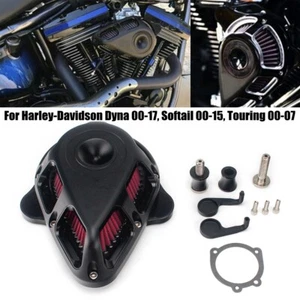 Filtro de admisión de filtro de aire para motocicleta Harley Dyna Softail Touring 2000-2015 - Imagen 1 de 12