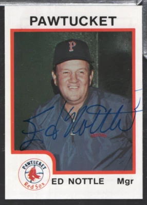 Ed Nottle Pawtucket Red Sox Autographed 1987 ProCards #72 w/COA 101023NPCD91 - Image 1 of 2