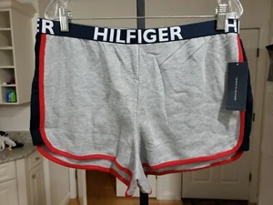 Pantaloncini da jogging donna Tommy Hilfiger in vita. Taglia L. Nuova Con Etichetta. - Foto 1 di 7