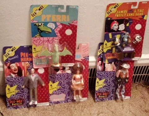 NECA PEE WEE'S PLAYHOUSE COMPLETE SET OF 5 SEALED WITH ONE SIGNED FREE SHIP! Cover